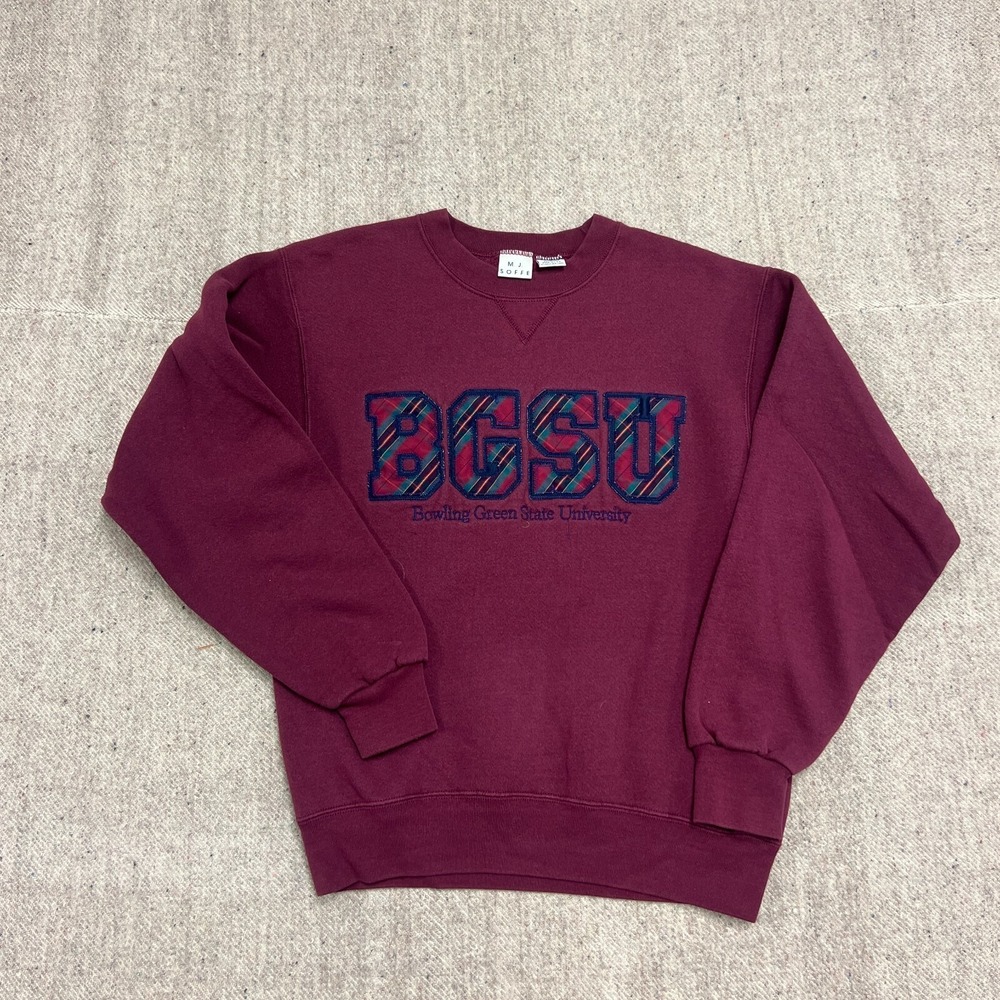 Vintage Bowling Green‎ State University Sweatshirt Mens Small Red 1990s